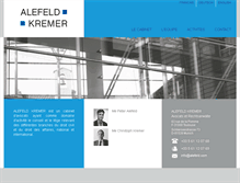 Tablet Screenshot of alefeld-kremer.com